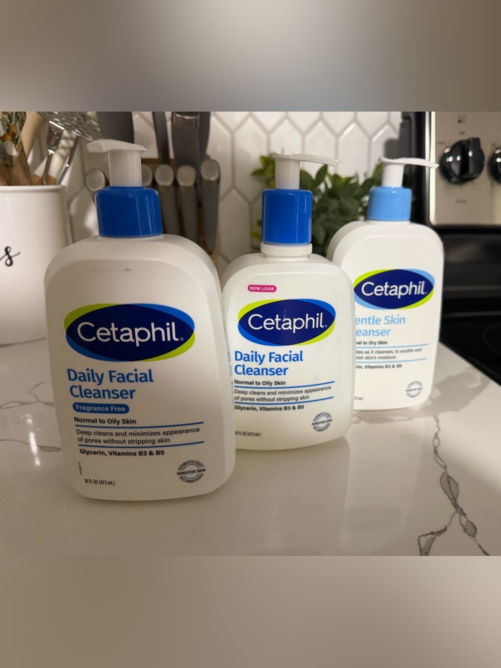 Cetaphil Daily Facial Cleanser set of 3